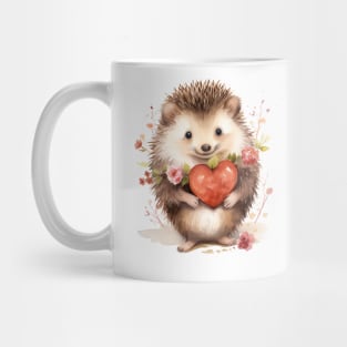 Cute Hedgehog Love Valentine Mug